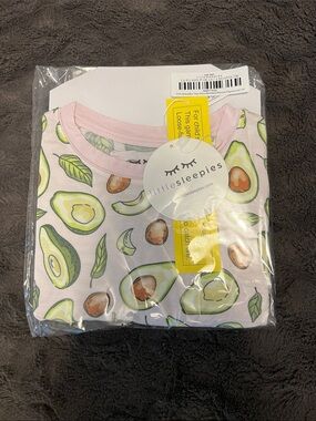 NIB Little Sleepies OG blush Avocado 4T